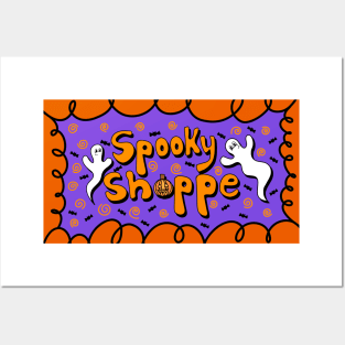 Spooky Shoppe Lettering Doodle, made by EndlessEmporium Posters and Art